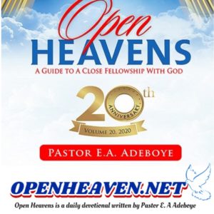 Open Heaven Saturday 5th December 2020