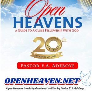 OPEN HEAVEN 2 NOVEMBER 2020