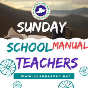 RCCG SUNDAY SCHOOL TEACHER'S MANUAL SUNDAY 14TH FEBRUARY 2021 LESSON TWENTY-FOUR 