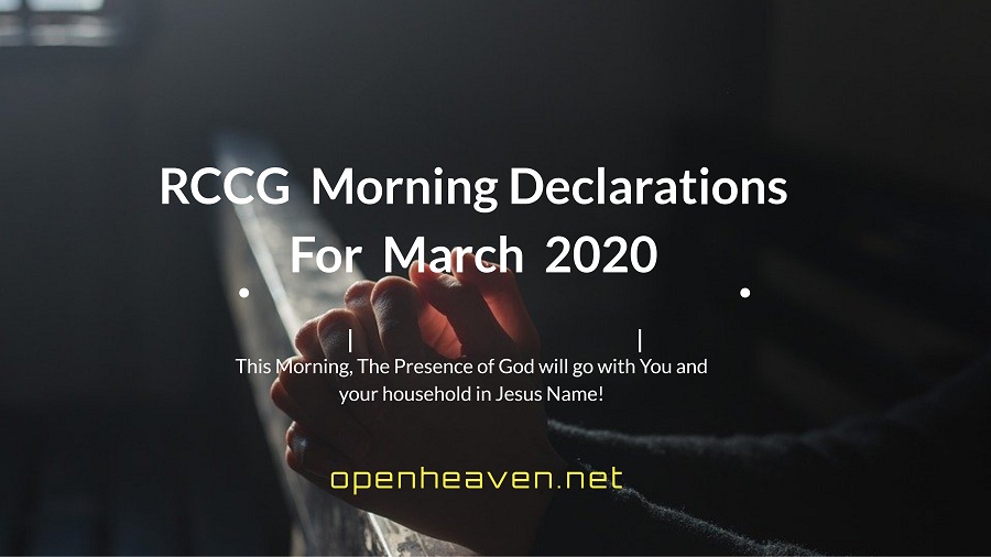 RCCG March Declarations