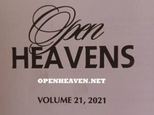 OPEN HEAVENS 2021 Tuesday August 17