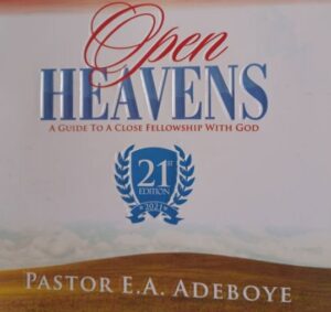 OPEN HEAVENS 2021 Tuesday August 3