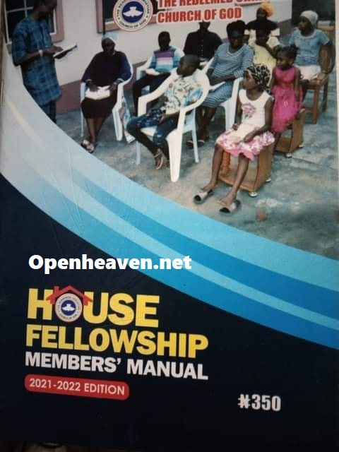 RCCG HOUSE FELLOWSHIP LEADERS’ MANUAL SUNDAY 6TH OF FEBRUARY 2022 LESSON 23