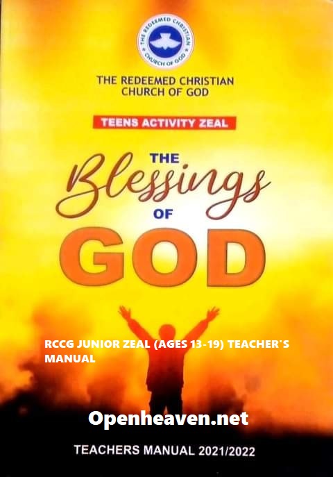 RCCG JUNIOR ZEAL (AGES 13-19) TEACHER'S MANUAL