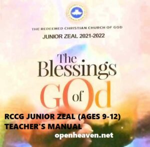 RCCG JUNIOR ZEAL (AGES 9-12) TEACHER'S MANUAL