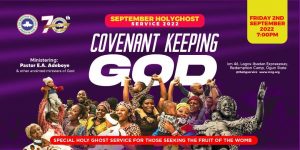 Full Message RCCG HOLY GHOST SERVICE SEPTEMBER 2022