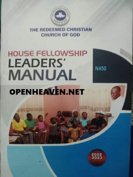 RCCG HOUSE FELLOWSHIP LEADERS' MANUAL SUNDAY