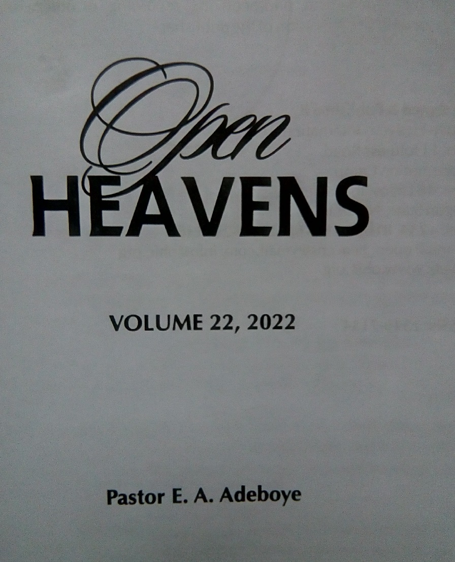 Read Open Heaven Wednesday 19 January 2022