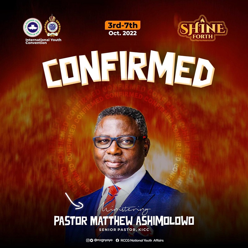 GUEST MINISTERS RCCG International Youth Convention 2022 Matthew Ashimolowo