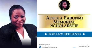 Adeola Fabunmi Scholarship for Law Students