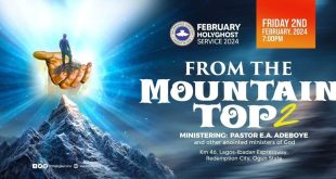 RCCG Holy Ghost Service for 2nd February 2024