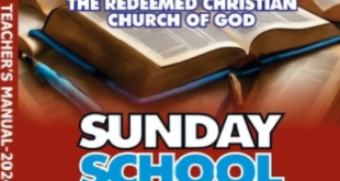 RCCG SUNDAY SCHOOL TEACHER'S MANUAL